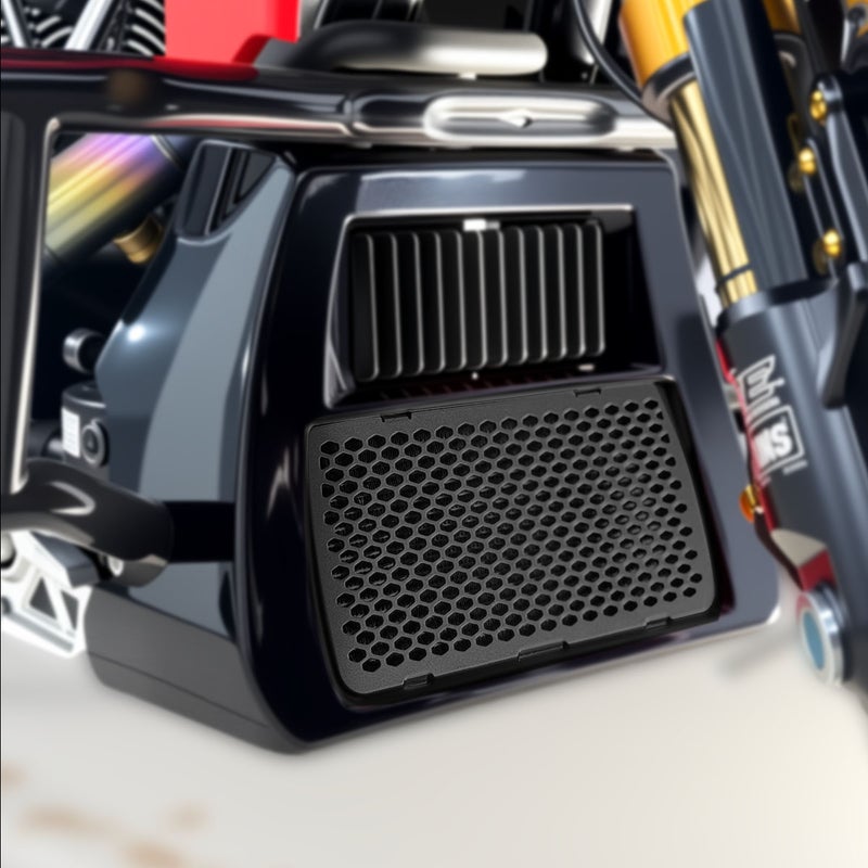 オイルクーラー カバー プロテクションガード ブラック