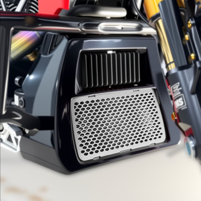 オイルクーラー カバー プロテクションガード シルバー