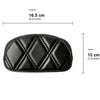 クラブスタイル ミニシーシーバー用 バックレストパッド ブラックダブルダイアモンドステッチ 2