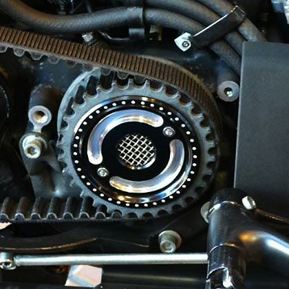 スポーツスター スプロケカバー、プーリーカバー｜ハーレーカスタム