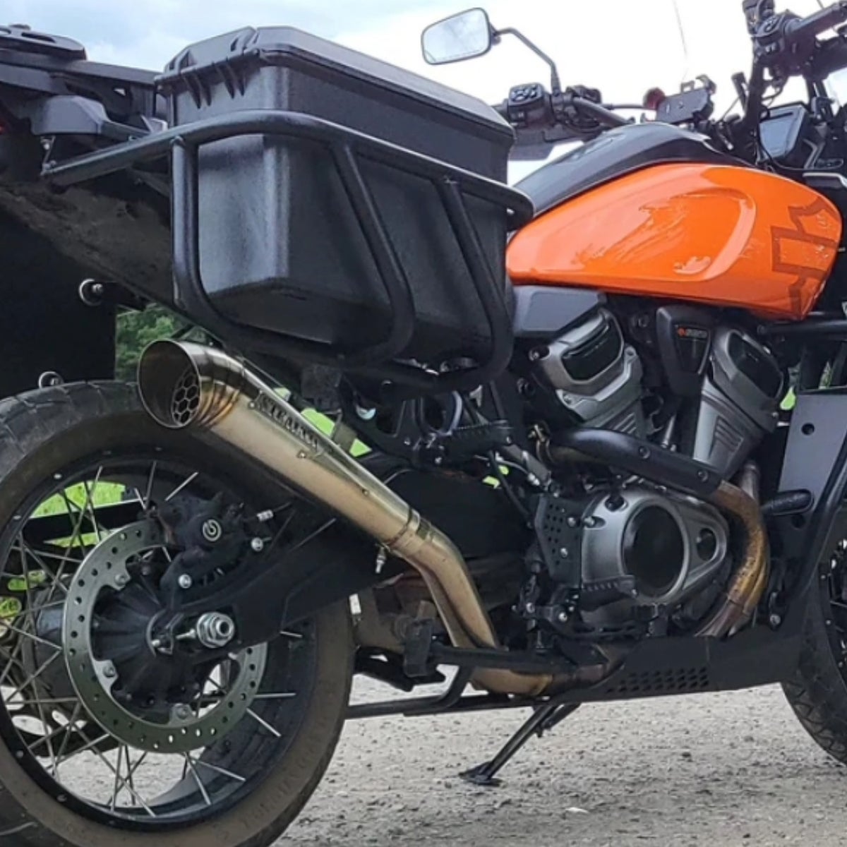 Stealth Pipes パンアメリカ スリップオンマフラー コーンスタイル ターンダウンタイプ (ステンレス).2