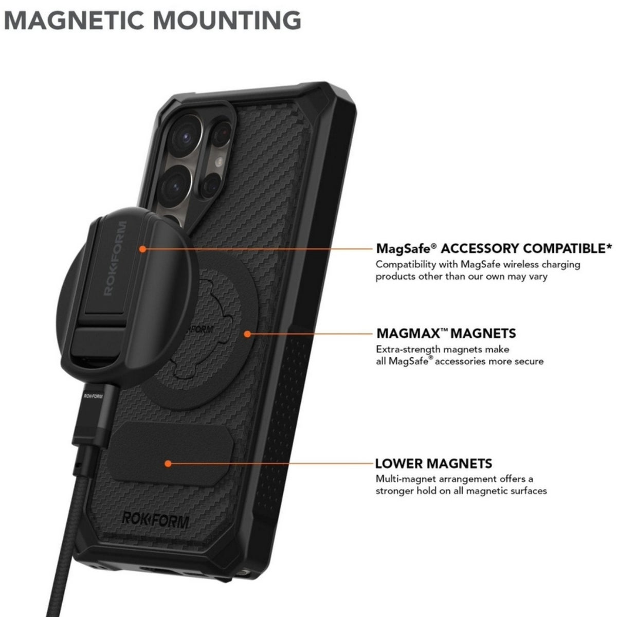 ROKFORM Galaxy S25 Ultra Rugged ケース バイク用スマホホルダー.2