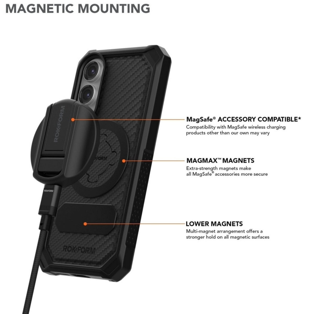 ROKFORM Galaxy S25 Plus Rugged ケース バイク用スマホホルダー.3