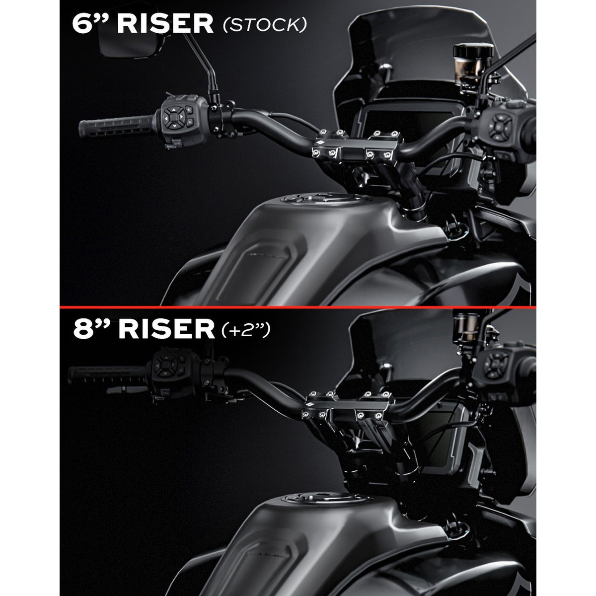 RECON 6インチライザー&ハンドルバーキット パンアメリカST2