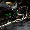 パフォーマンスエンジンガード用 アルミスライダー (グリーン)2