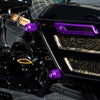 パフォーマンスエンジンガード用 アルミスライダー (パープル)2