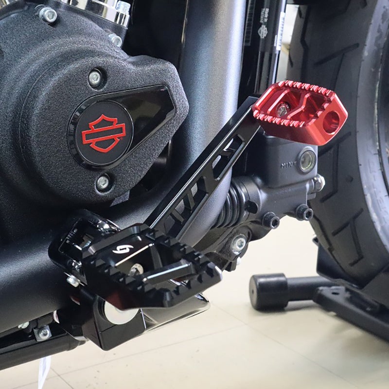 M8 ソフテイル リアブレーキレバーキットV2 Eタイプ (レッド) スピード