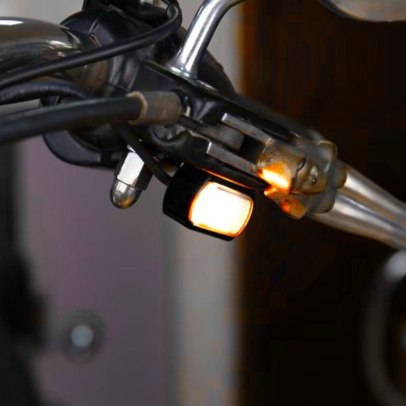 ハンドルマウント LED DRL/ウィンカー (ブラック)
