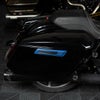 サドルバッグラッチカバー カーボンインレイ (ブルー)2