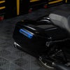 サドルバッグラッチカバー カーボンインレイ (ブルー)3