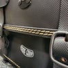 エンズクオイオ Rev Rap レザーサドルバッグ 16.5L ナイトスター 左側 ゴールドステッチ ロック付き デタッチャブル 2