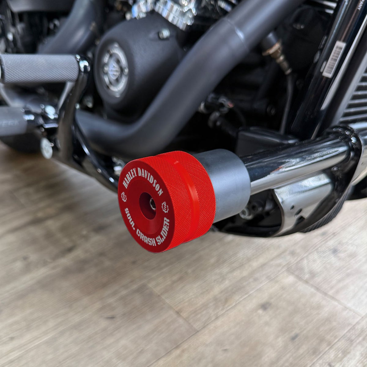 フラットアウト クラッシュバー用 スライダー 2個セット レッドアルマイト SOUL