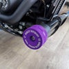 フラットアウト クラッシュバー用 スライダー 2個セット パープルアルマイト SOUL 2