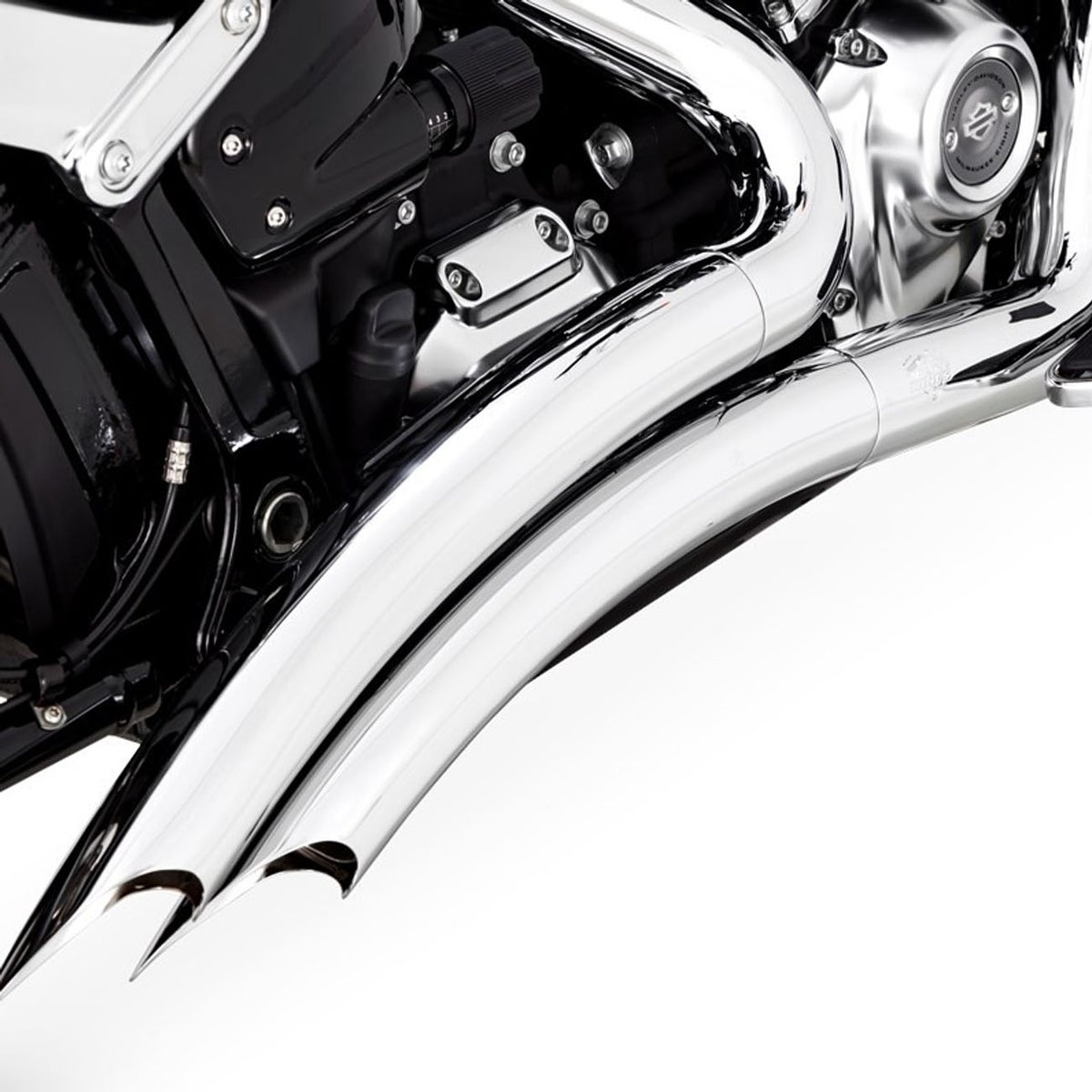 2025以降 FXBR、FLFB  ビッグラディウス 2-2フルエキゾーストマフラー(PCX仕様) クローム Vance & Hines2