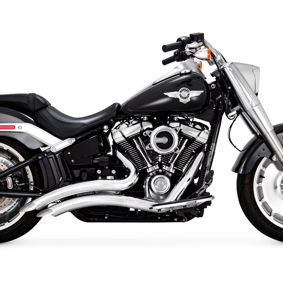 2025以降 FXBR、FLFB  ビッグラディウス 2-2フルエキゾーストマフラー(PCX仕様) クローム Vance & Hines3