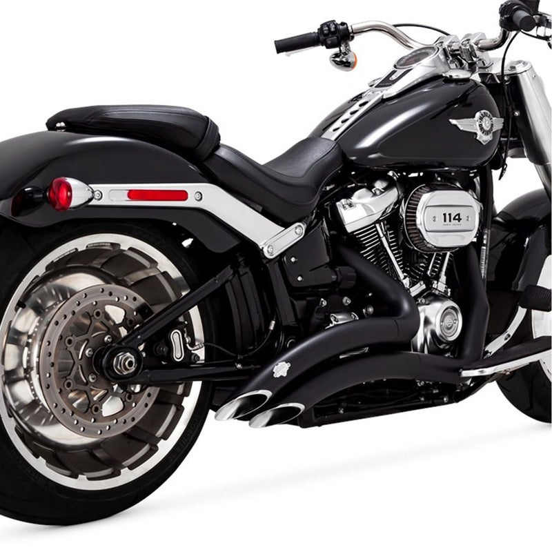  2025以降 FXBR、FLFB ビッグラディウス 2-2フルエキゾーストマフラー(PCX仕様) ブラック Vance & Hines 1