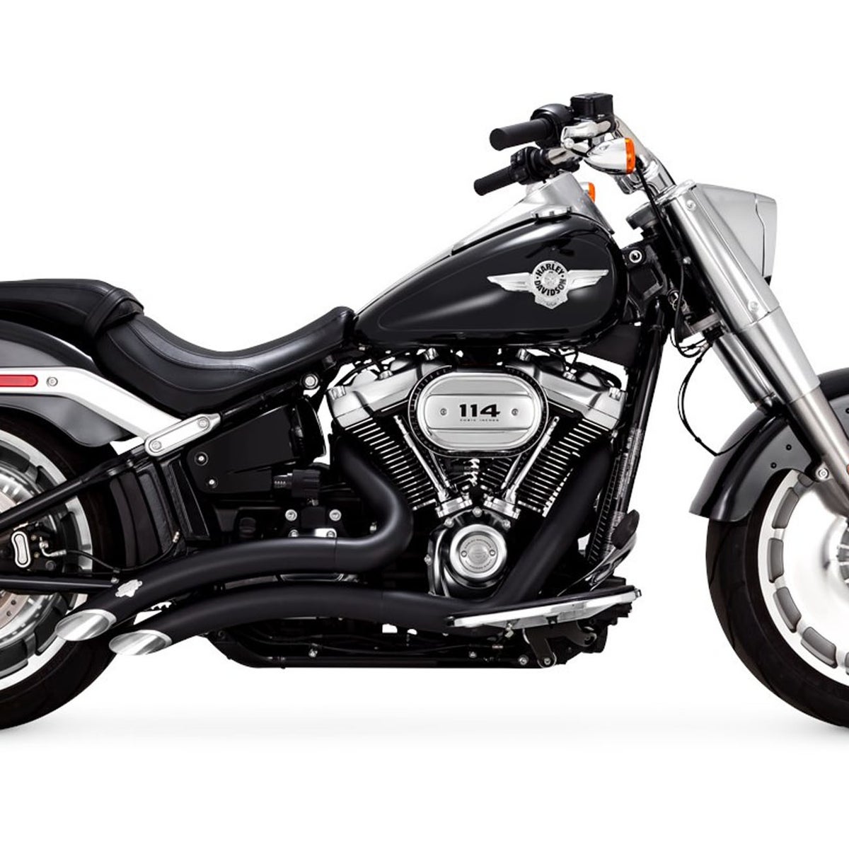  2025以降 FXBR、FLFB ビッグラディウス 2-2フルエキゾーストマフラー(PCX仕様) ブラック Vance & Hines 2