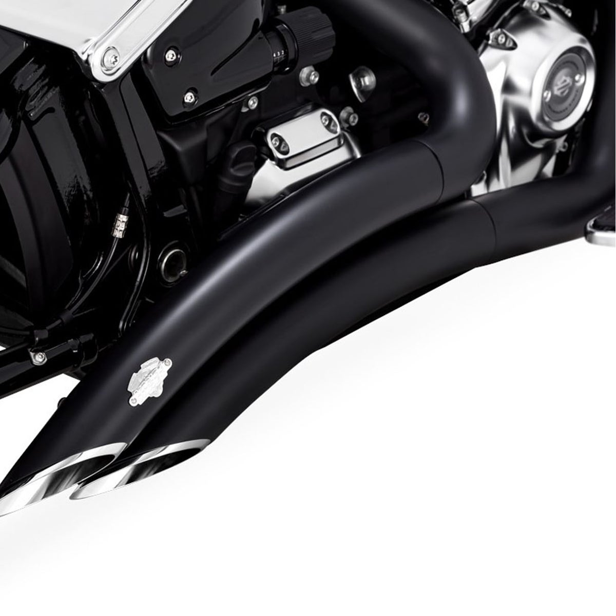  2025以降 FXBR、FLFB ビッグラディウス 2-2フルエキゾーストマフラー(PCX仕様) ブラック Vance & Hines 3