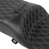2017～2025 FLRT、FLTRT フリーダム ツーリングシート シルバーダイアモンドステッチ ドラッグスペシャリティーズ 2