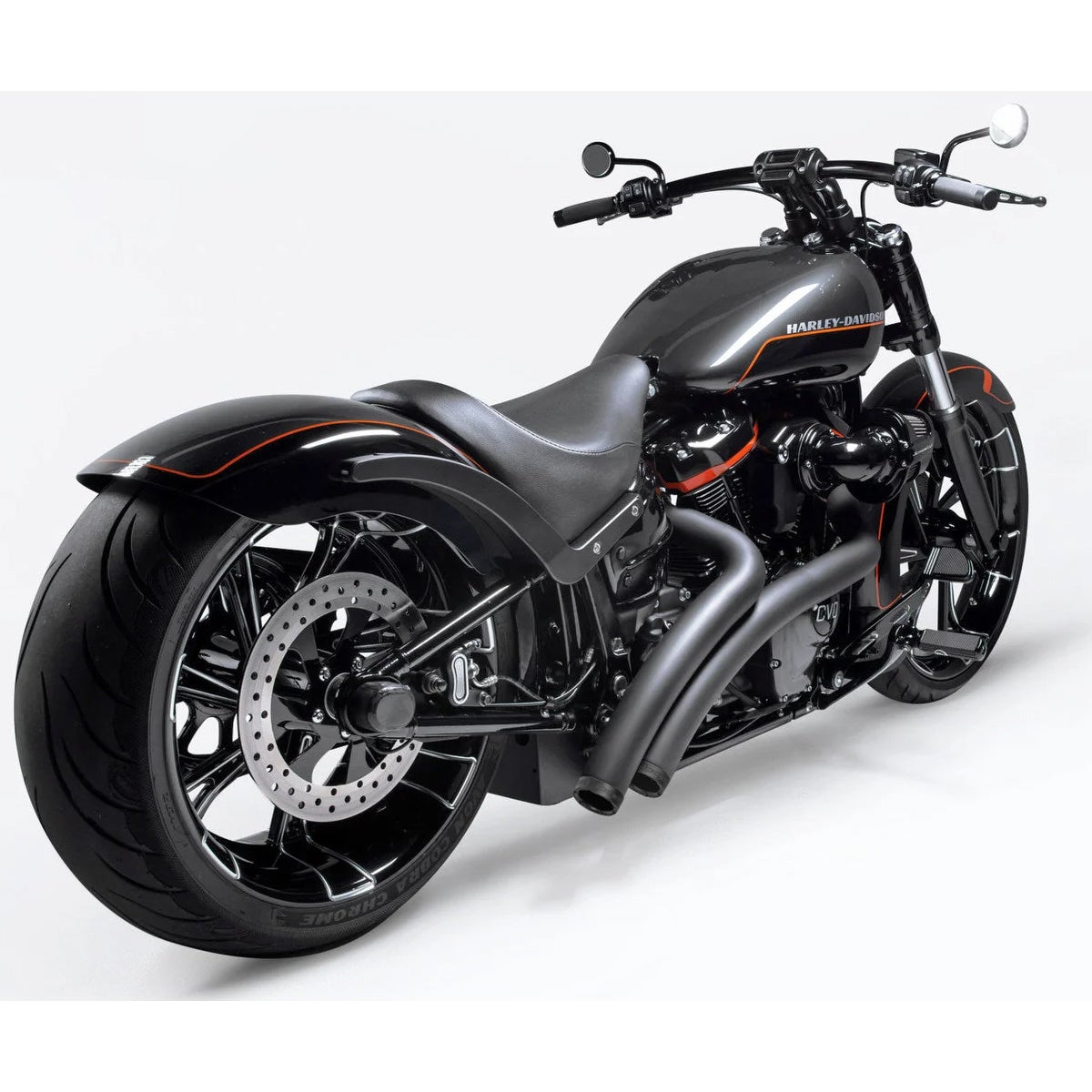 Radicalラディウス フルエキゾーストマフラー ストレートエンド (ブラック)1