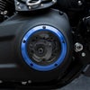 クリアビュー ダービーカバー (ブルー) M8ソフテイル1