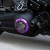 クリアビュー ダービーカバー (パープル) M8ソフテイル2