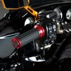 MXスタイル ハンドグリップ (レッド) 電子制御スロットル用2