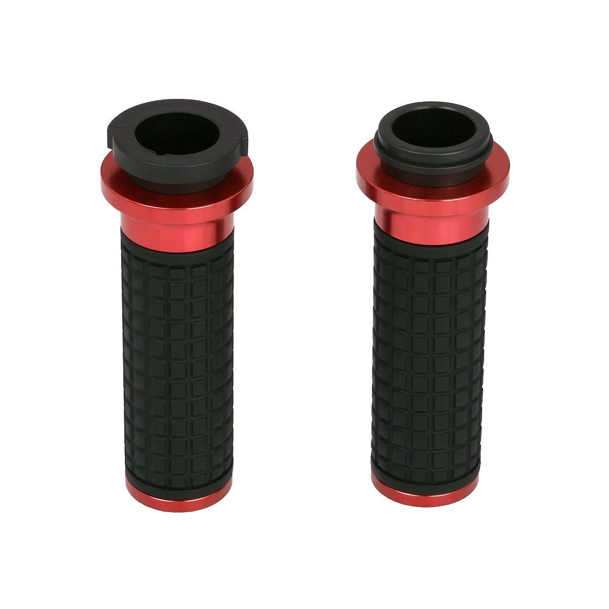 MXスタイル ハンドグリップ (レッド) 電子制御スロットル用5