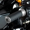 MXスタイル ハンドグリップ (シルバー) ケーブルスロットル用