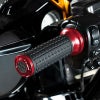 MXスタイル ハンドグリップ (レッド) ケーブルスロットル用