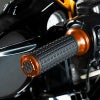 MXスタイル ハンドグリップ (オレンジ) ケーブルスロットル用