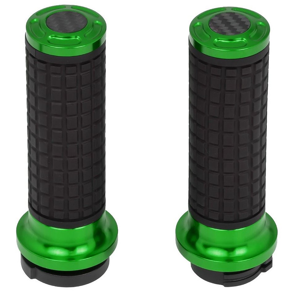 MXスタイル ハンドグリップ (グリーン) ケーブルスロットル用1