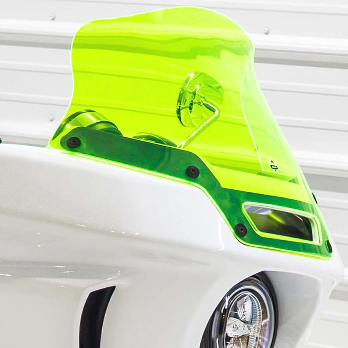 ローライダーST フレア・ウィンドシールド 8インチ (グリーンアイス)