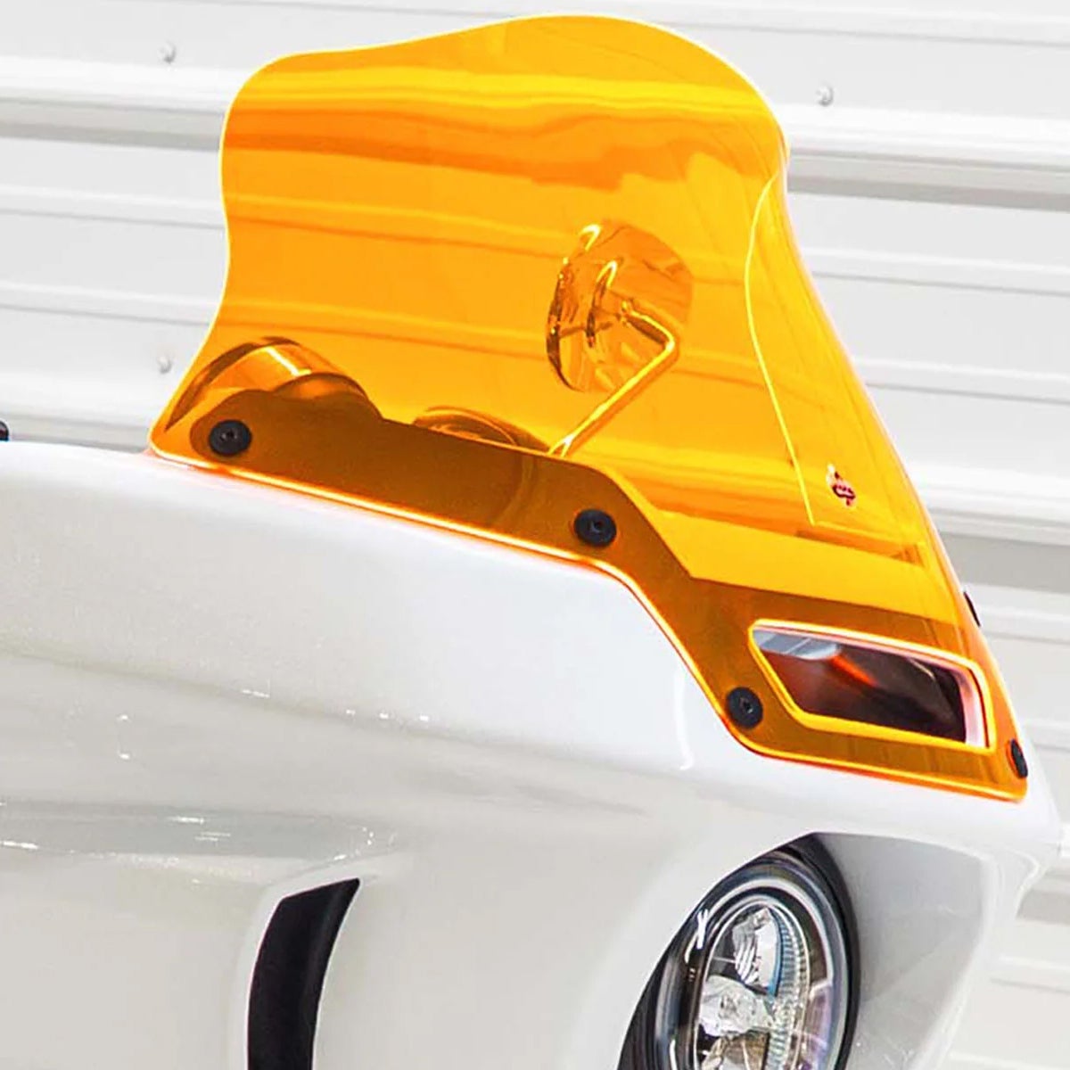 ローライダーST フレア・ウィンドシールド 8インチ (オレンジアイス)