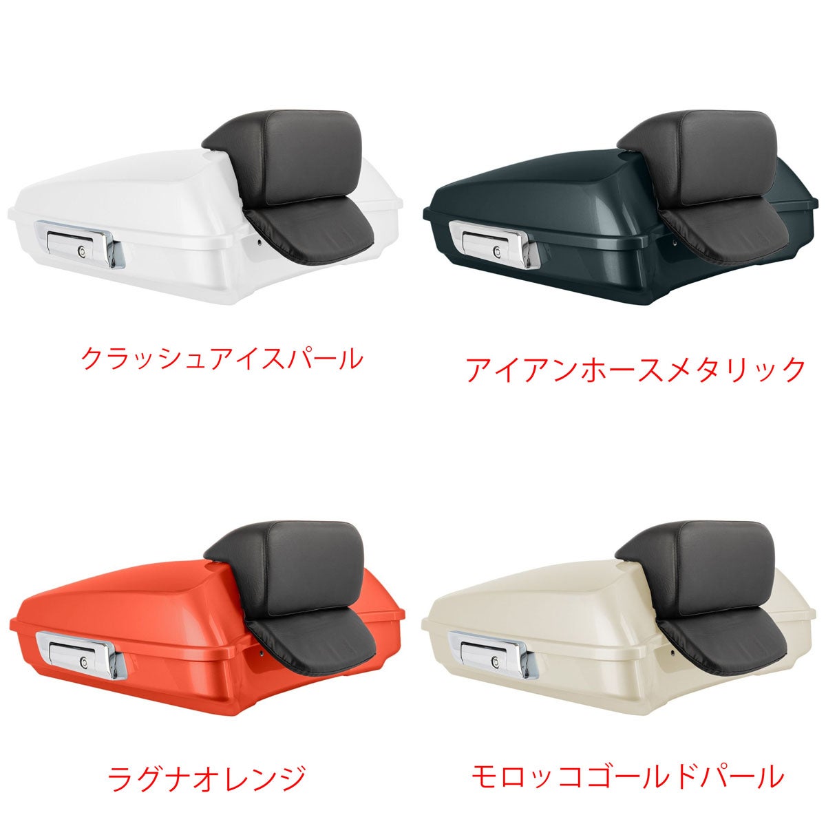 2014以降 ツーリング 純正カラー レーザーツアーパック Rushmoreスタイル クロームラッチ HOGWORKZ 4