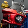 ローライダーST カーボンファイバー・フレアウィンドシールド 8インチ3