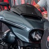 ストリートグライド カーボンファイバー・フレアウィンドシールド 8インチ