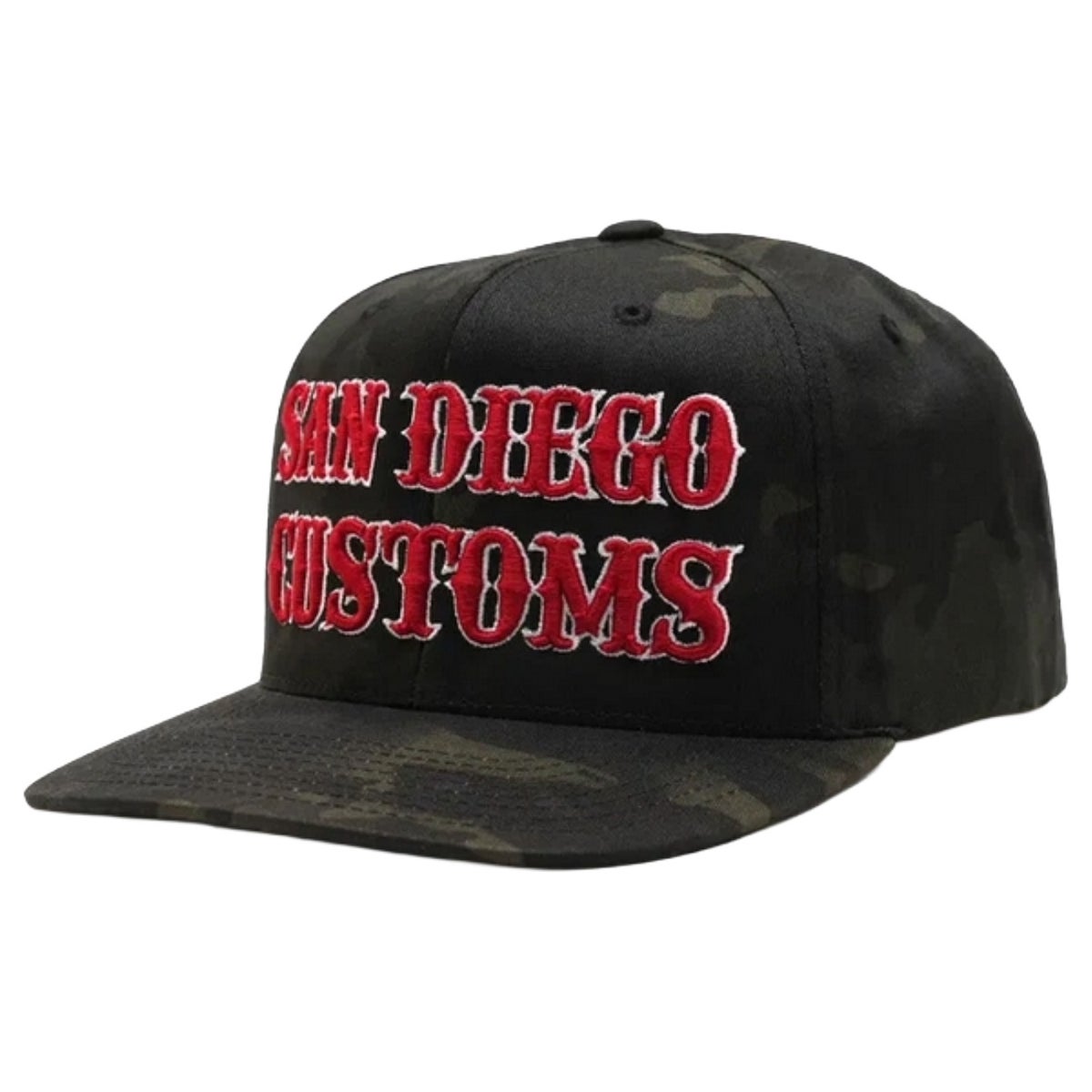 SAN DIEGO CUSTOMS キャップ BLACKOUT マルチカムレッド.1