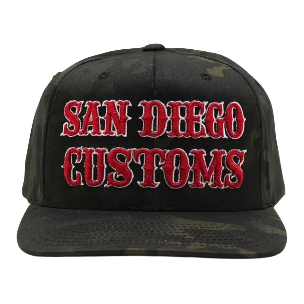 SAN DIEGO CUSTOMS キャップ BLACKOUT マルチカムレッド.3