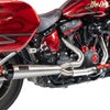 2018～2024 ソフテイル 2in1 フルエキゾーストマフラー ステンレスブラッシュ ユーロ4、5対応 MALPARIDOS（マルパリドス）