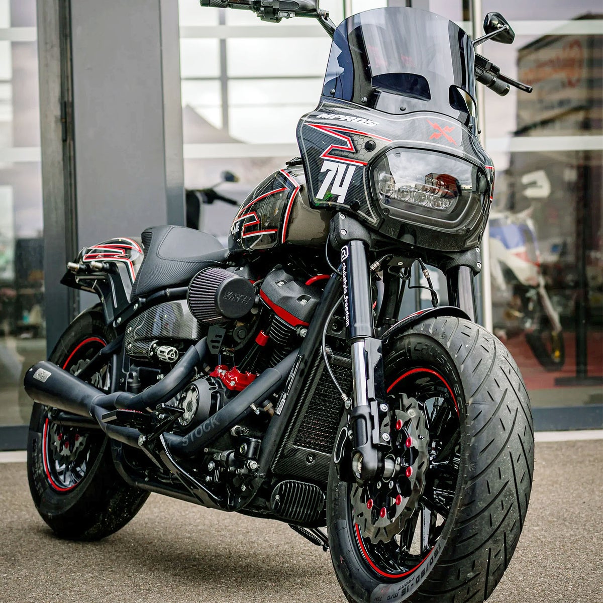 2018～2024 ソフテイル 2in1 フルエキゾーストマフラー ブラックセラコート ユーロ4、5対応 MALPARIDOS（マルパリドス） 3