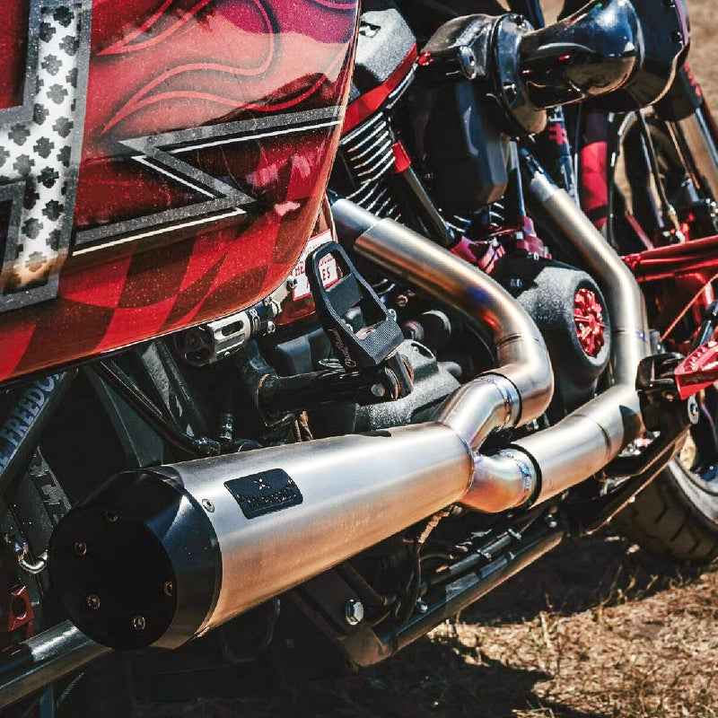 2018～2024 ソフテイル 2in1 フルエキゾーストマフラー チタンブラッシュ ユーロ4/5対応 MALPARIDOS（マルパリドス）