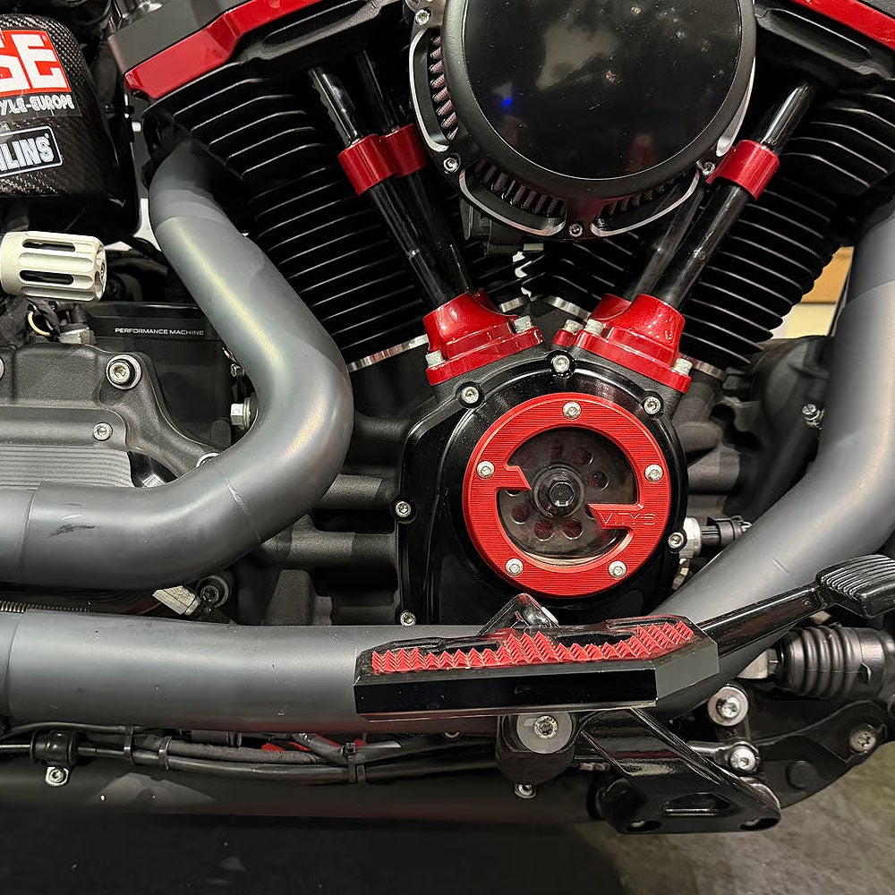M8 ソフテイル 2in1 フルエキゾーストマフラー用 ヒートシールド ブラックセラコート MALPARIDOS（マルパリドス） 2