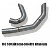 M8 ソフテイル 2in1 フルエキゾーストマフラー用 ヒートシールド チタンブラッシュ仕上げ MALPARIDOS（マルパリドス）