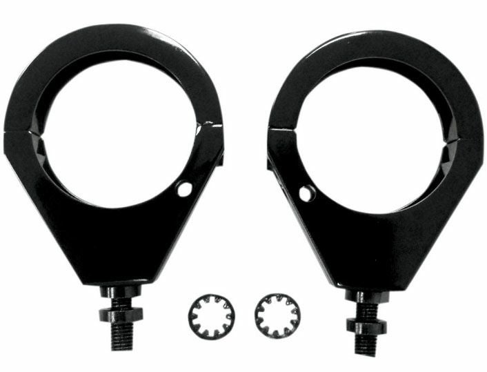 Hard Drive ウインカー・フォーククランプ ブラック 49MMフォーク用