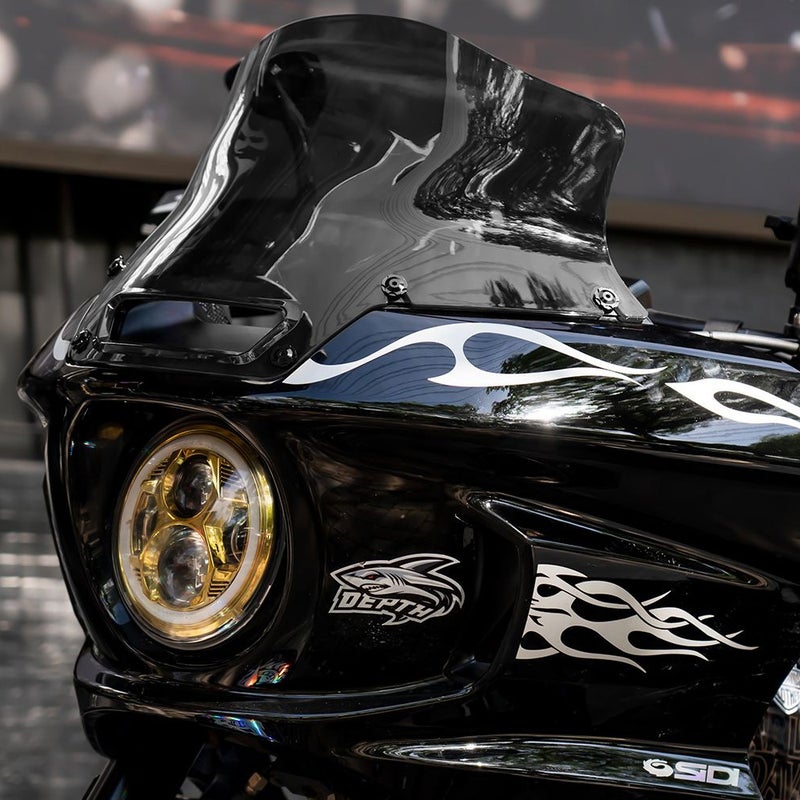ローライダーST ウィンドシールド 8インチ (スモーク)