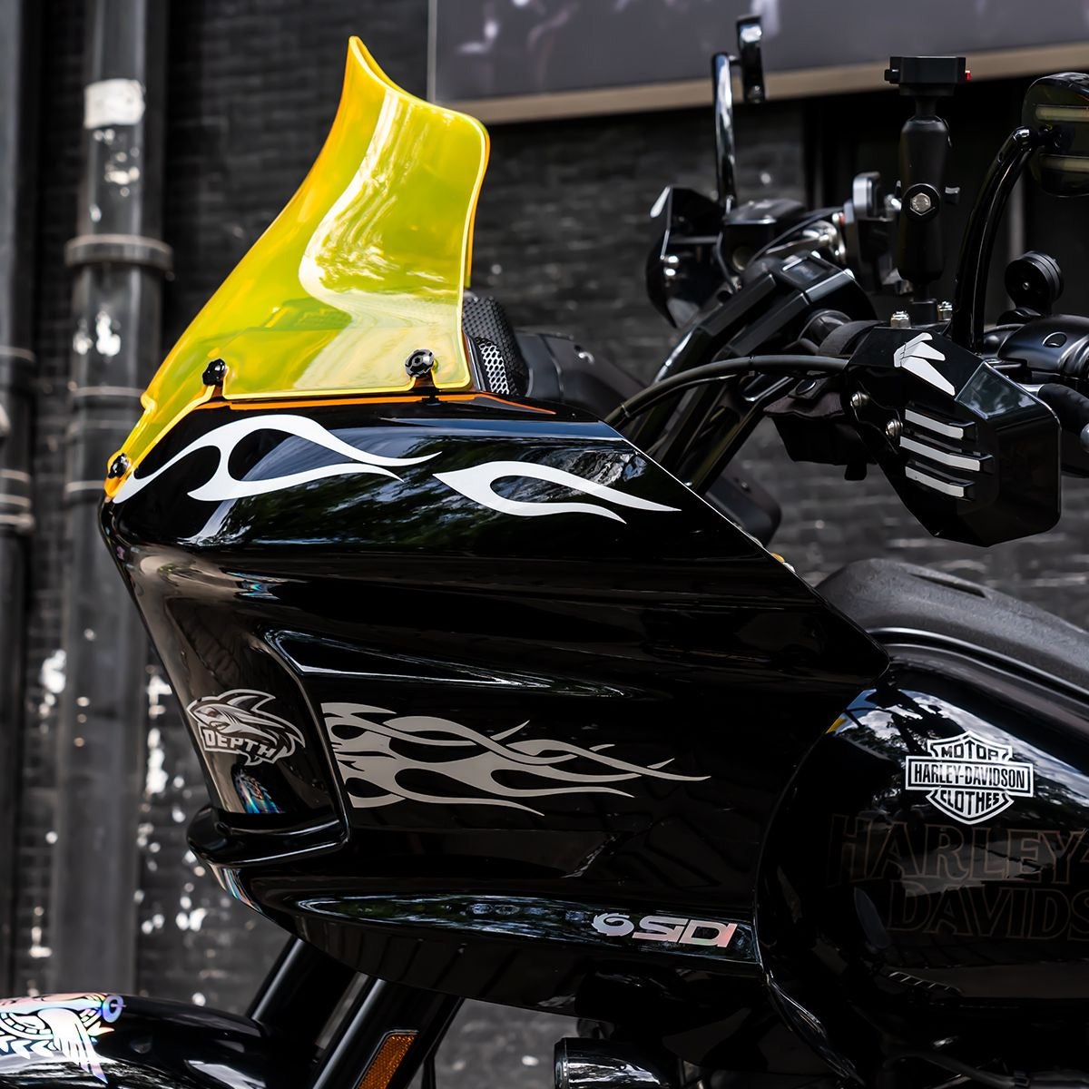 ローライダーST ウィンドシールド 8インチ (イエロー)4