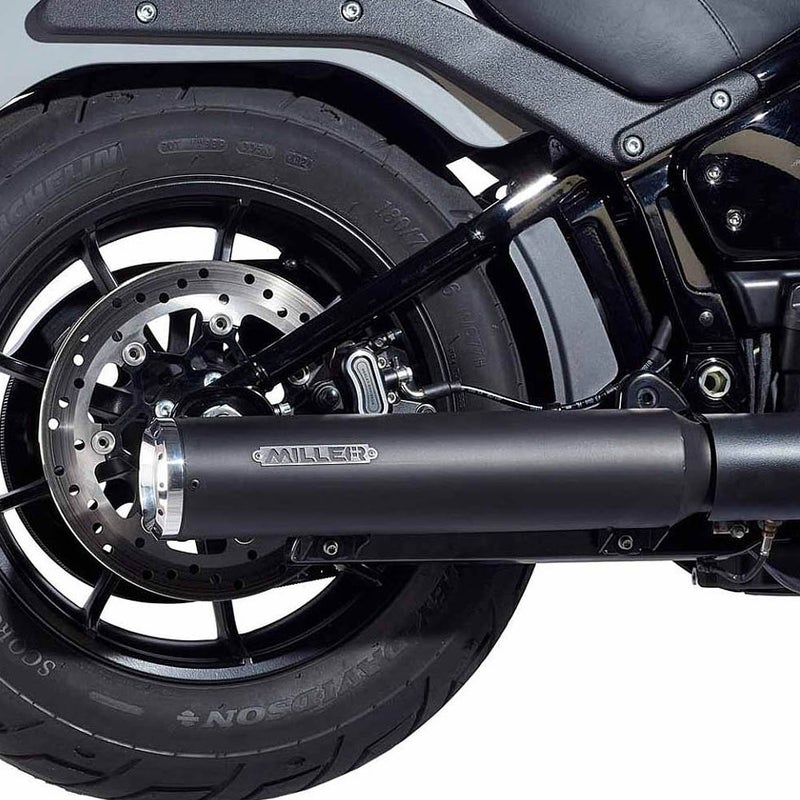 2025以降 FXBB ユーロ5対応 スリップオンマフラー スタンダードエンド ブラック/ポリッシュエンド MILLER EXHAUST