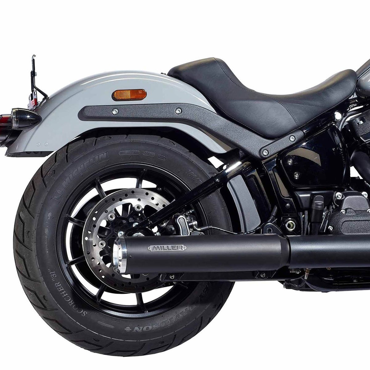 2025以降 FXBB ユーロ5対応 スリップオンマフラー スタンダードエンド ブラック/ポリッシュエンド MILLER EXHAUST 2