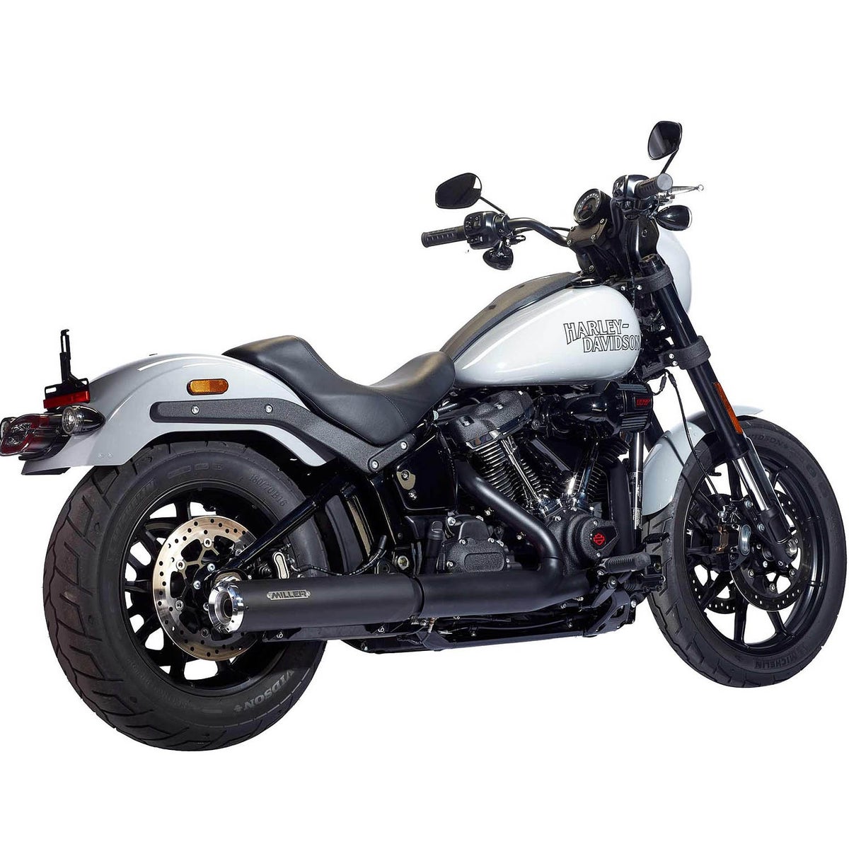 2025以降 FXBB ユーロ5対応 スリップオンマフラー スタンダードエンド ブラック/ポリッシュエンド MILLER EXHAUST 3